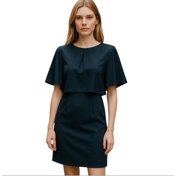 J.Crew Navy Silky Formal Dress  Size 6, Elegant Event Wear